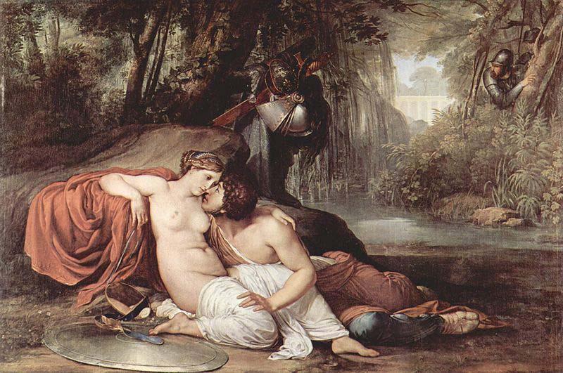 Francesco Hayez Rinaldo und Armida oil painting picture